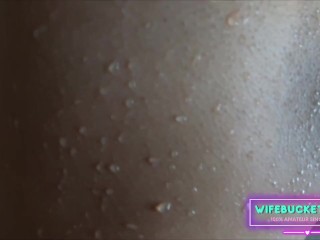 Homemade Porn by Wifebucket – He bends her over for a quickie in the slippery bathroom